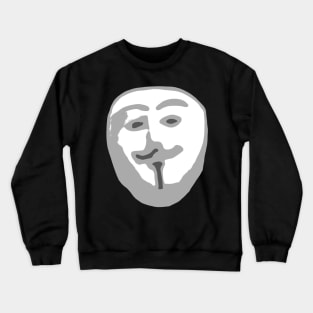 Anomalous - Scuffed Anonymous/Guy Fawkes Crewneck Sweatshirt